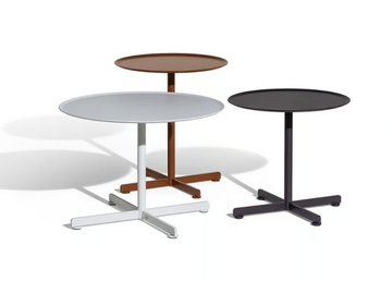 BOB OUTDOOR - Round stainless steel garden side table by Poltrona Frau - view 2